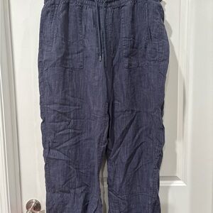 Athleta Blue Cargo Pants Relaxed Fit